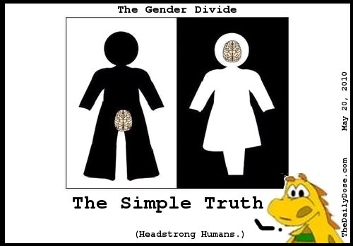 The Gender Divide. 
The Simple Truth. (Headstrong Humans.) thedailydose.harari.org .
