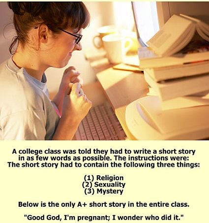 Shortest Silly Tale Told