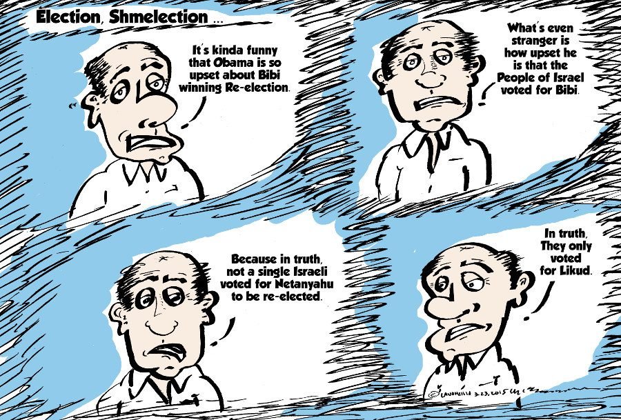 bibi's big win editorial comic