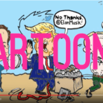 laughzilla draws the daily dose cartoons like this one of elon musk, donald trump and vladimir putin, for the fun. subscribe today and stop your laughless ways.